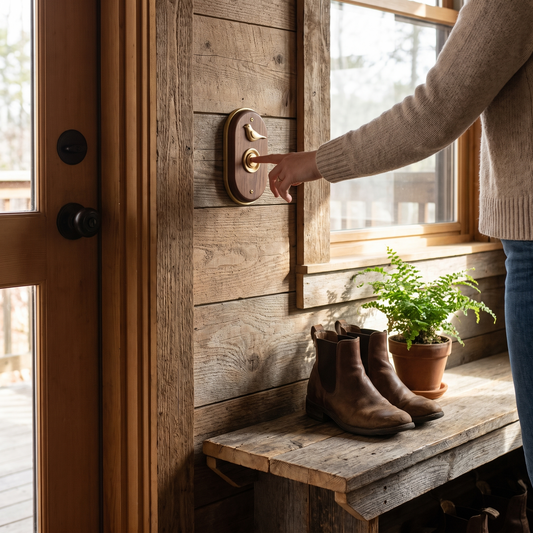 Wooden Doorbell Home Easy Install Design Decorative lifestyle