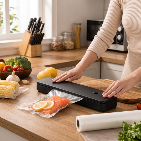 Food Vacuum Sealer Automatic Kitchen Compact Countertop lifestyle