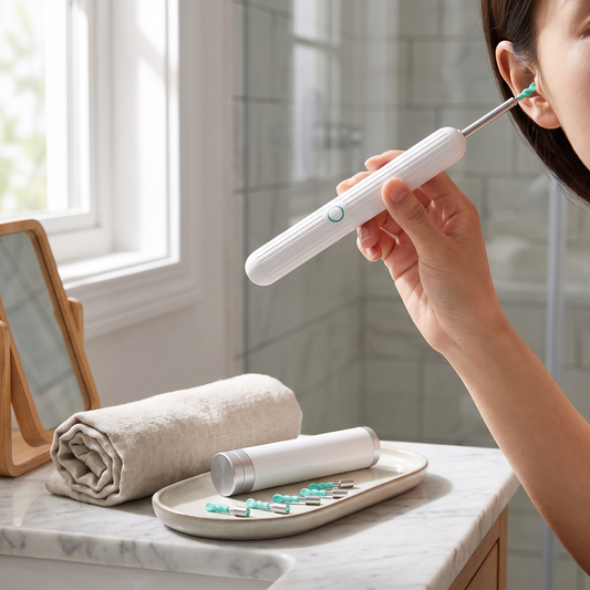 Ear Wax Cleaner Removal Tool Device Spiral Tip LED lifestyle