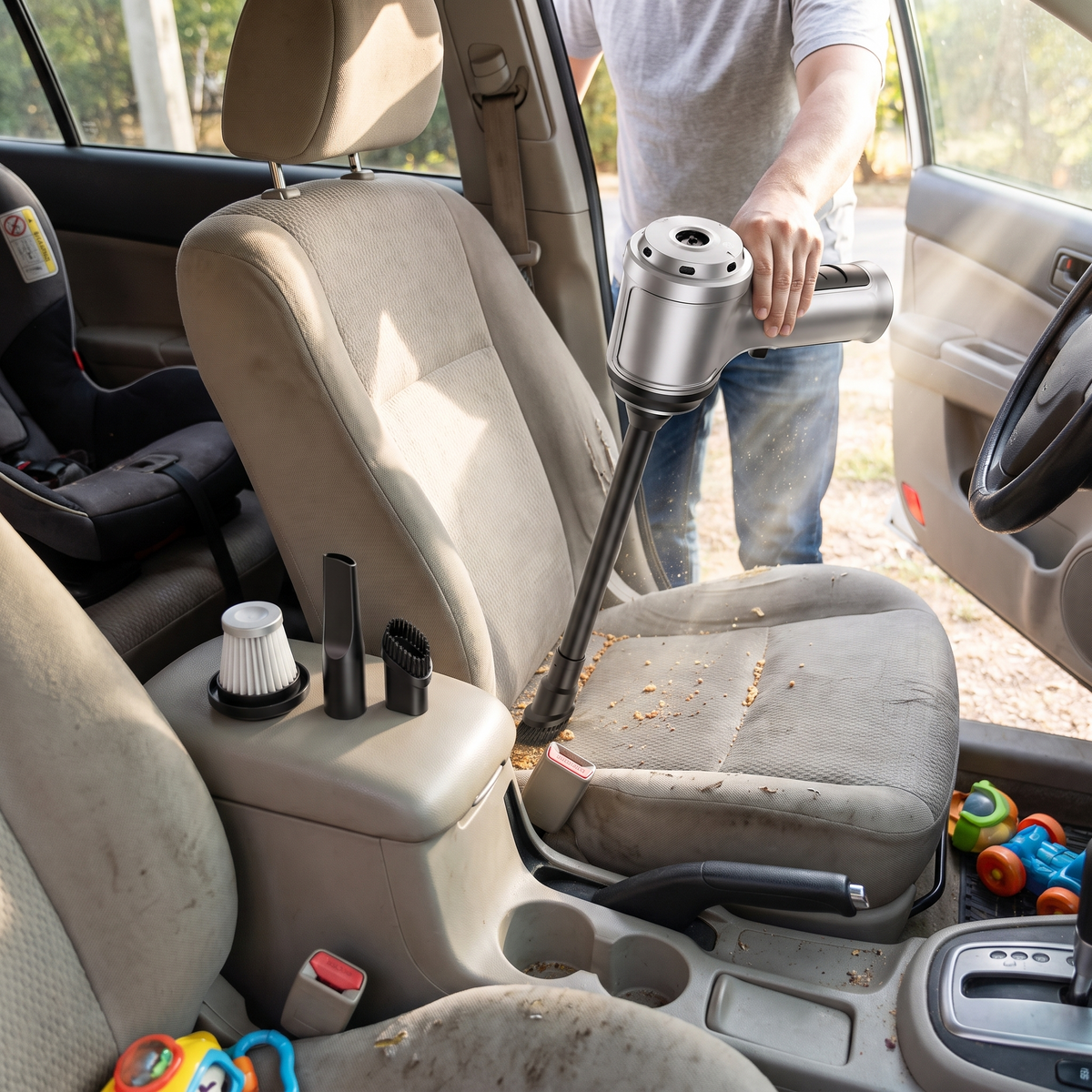 Cordless Car Vacuum Portable Handheld Compact Design lifestyle