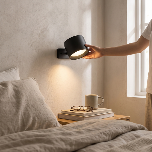 Magnetic Rechargeable Wall Light Adjustable Wireless Sleek lifestyle