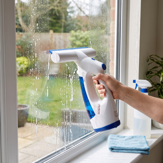 Cordless Window Vacuum Handheld Double Tank Squeegee lifestyle
