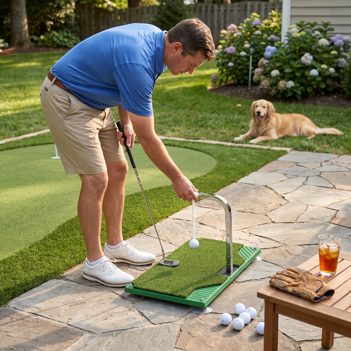 Outdoor Golf Swing Trainer Hitting Aid Portable Foldable lifestyle