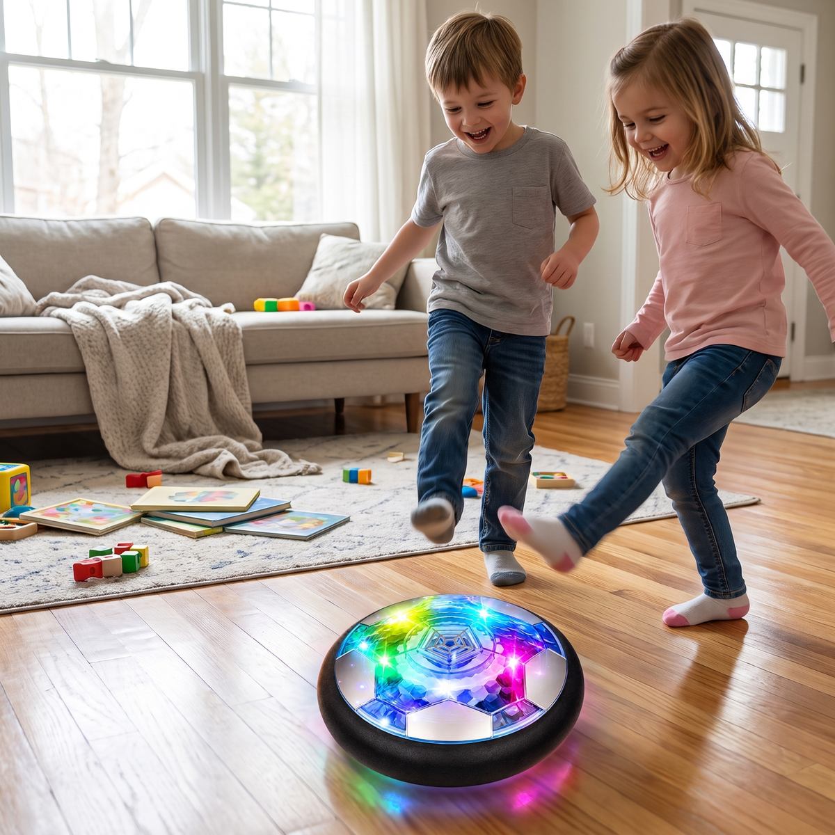 LED Hover Soccer Ball Indoor Rechargeable Floating Toy lifestyle