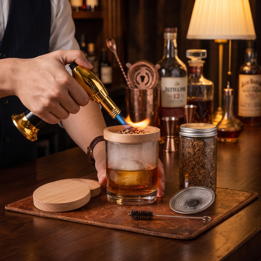 Cocktail Smoker Torch Wood Chip Kit Home Bar lifestyle
