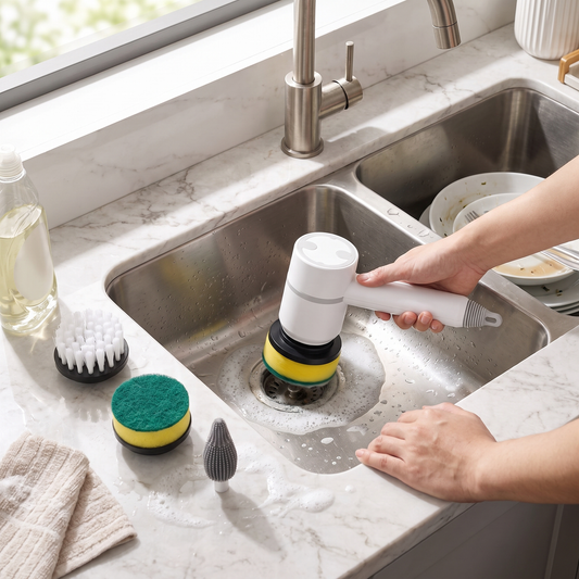 Multi Surface Electric Cleaning Brush Cordless Handheld lifestyle
