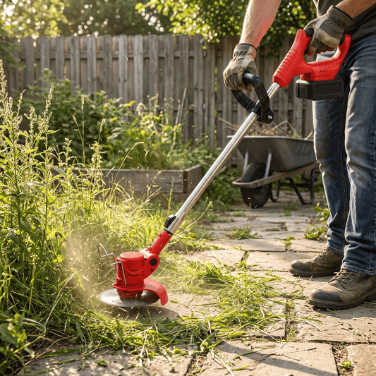 Cordless Grass Trimmer Battery Powered Garden Lightweight lifestyle