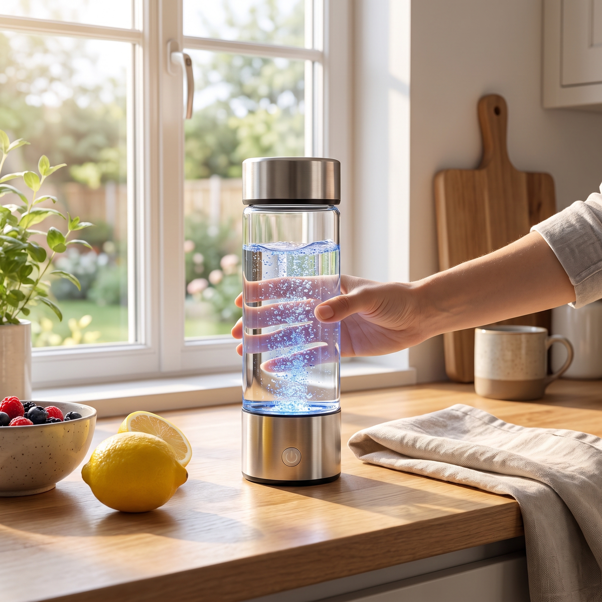 Hydrogen Water Bottle Portable Infused Hydration Maker lifestyle