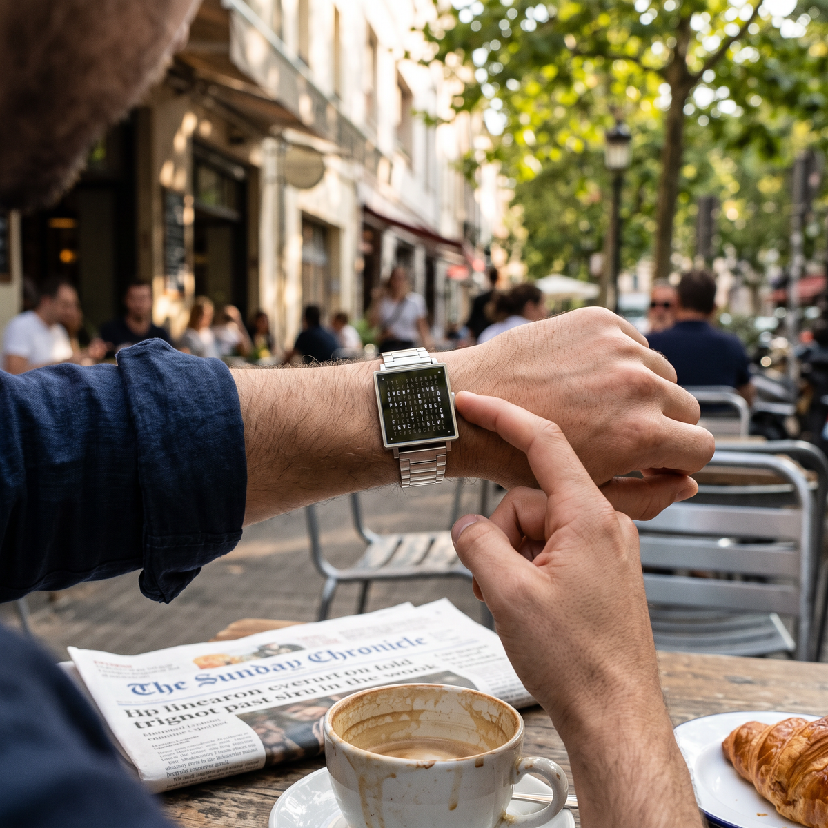 Textual Watch Unique Watch Modern Watch Digital Display lifestyle
