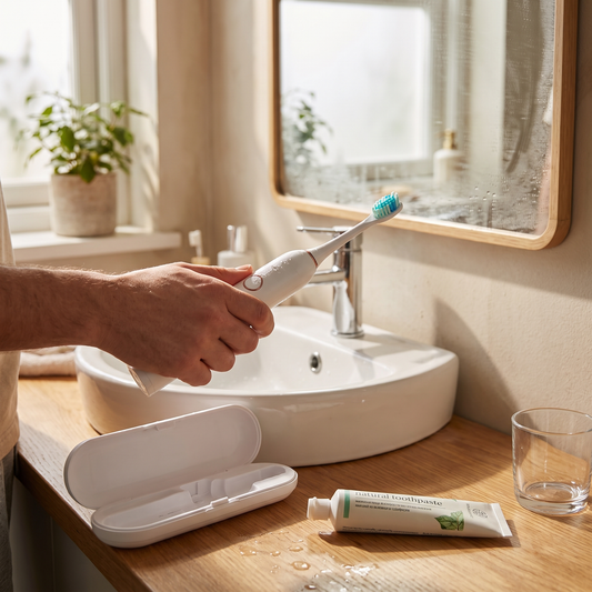 Electric Toothbrush Rechargeable Waterproof Design lifestyle