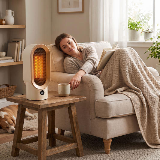 Portable Electric Heater Compact Design Quick Heating lifestyle