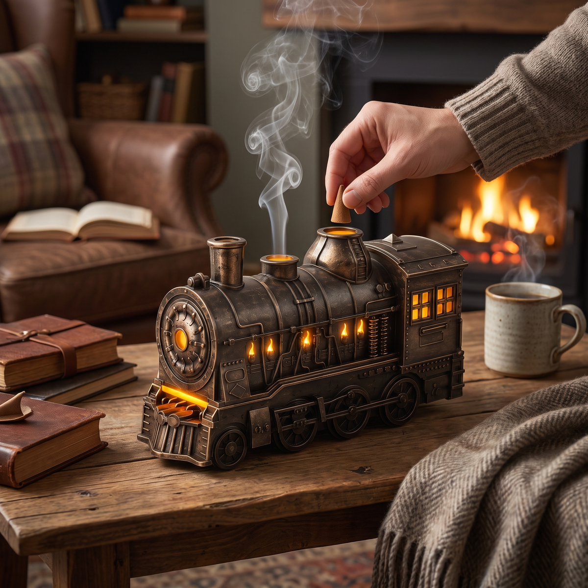 Continuous Mist Steam Humidifier Locomotive Design lifestyle