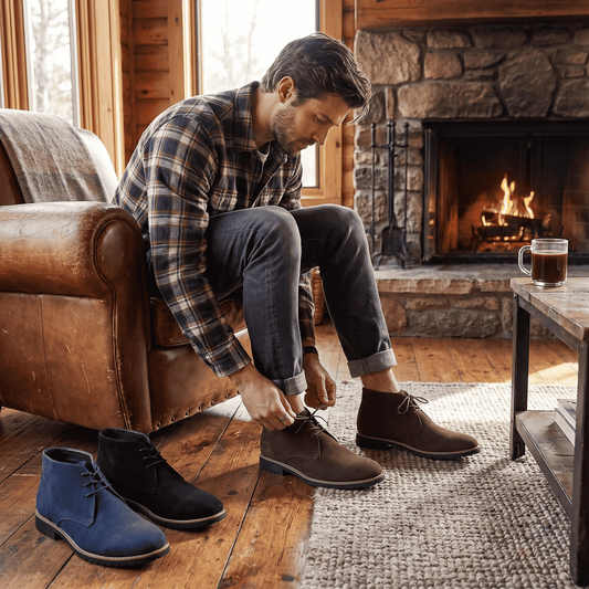 Men's Ankle Boots Slip-On | Casual Footwear