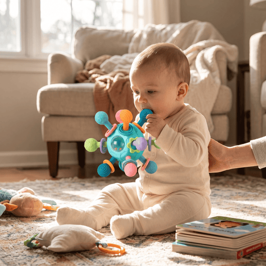 Sensory Ball Developmental Infant Toy Textured Rattle
