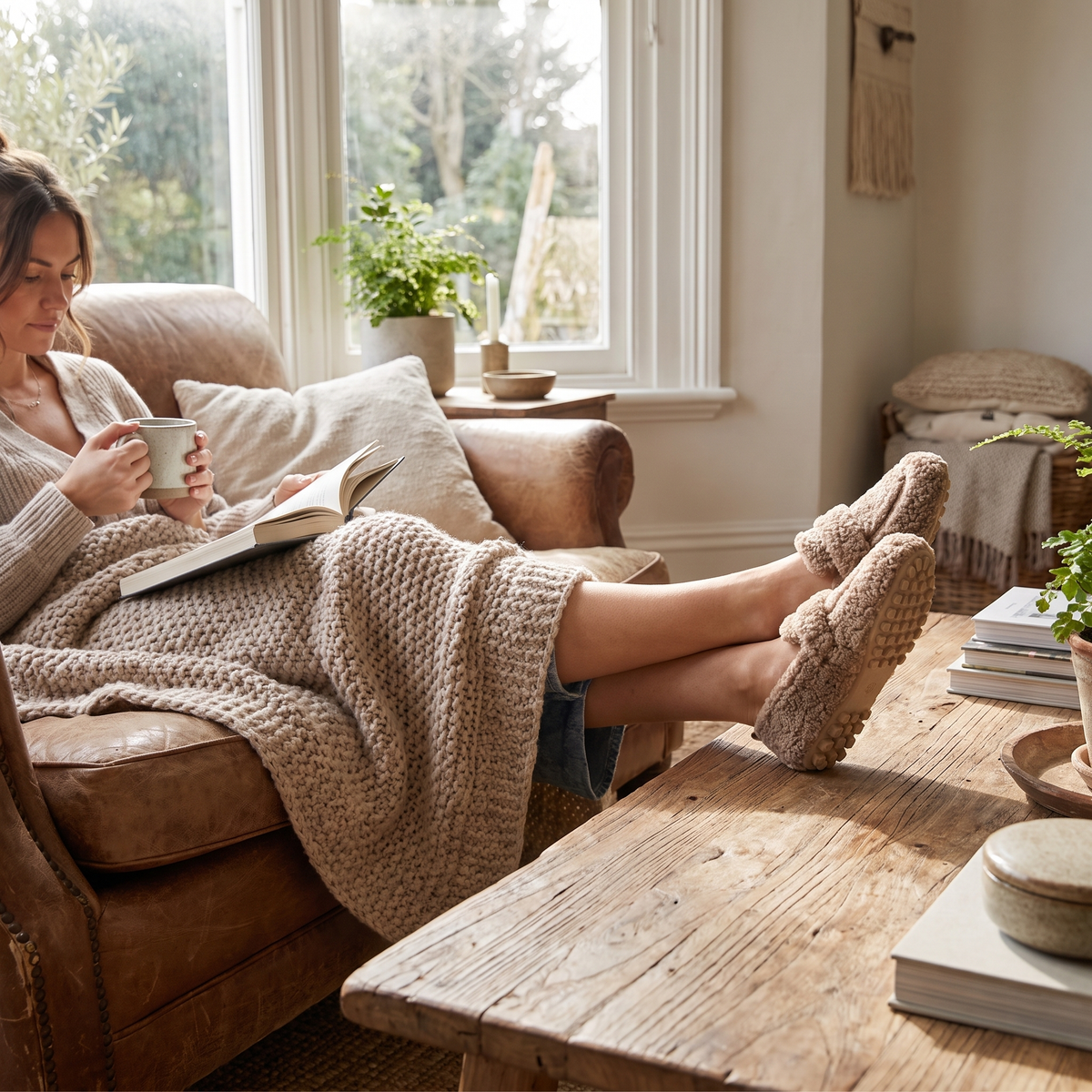 Women's Cozy Plush Winter Slippers | Home Footwear