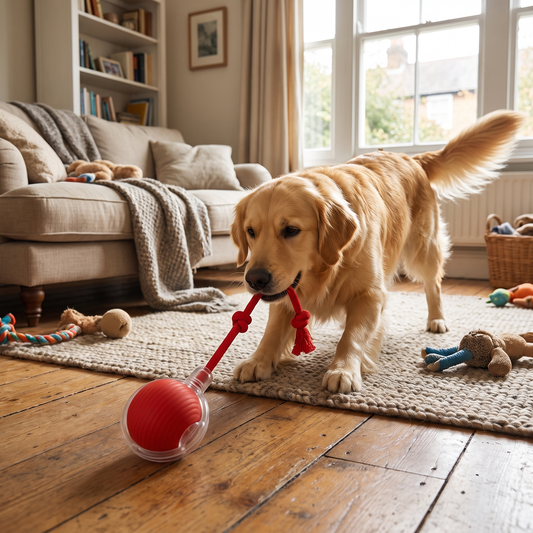 Interactive Dog Toy Durable Mental Stimulation Chew Ball