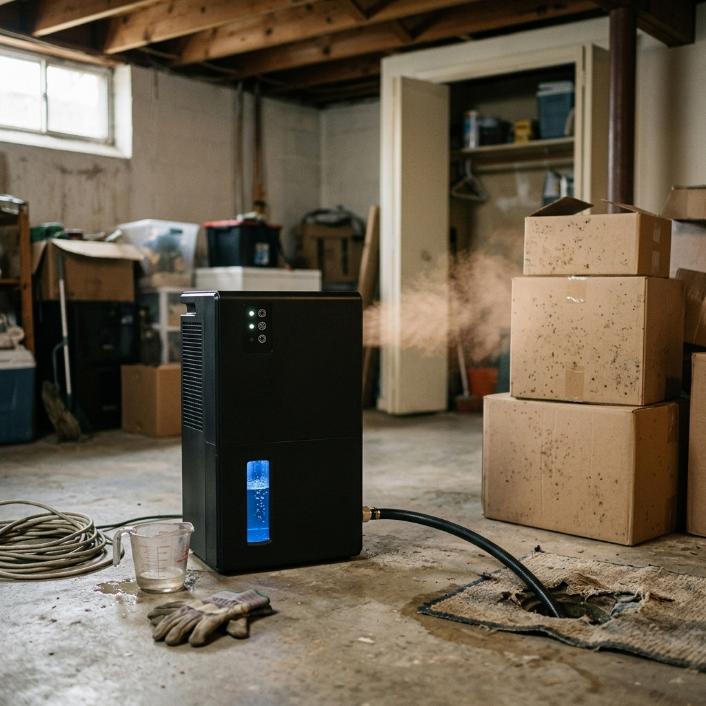 Cooling Basement Dehumidifier Home Compact Quiet Digital