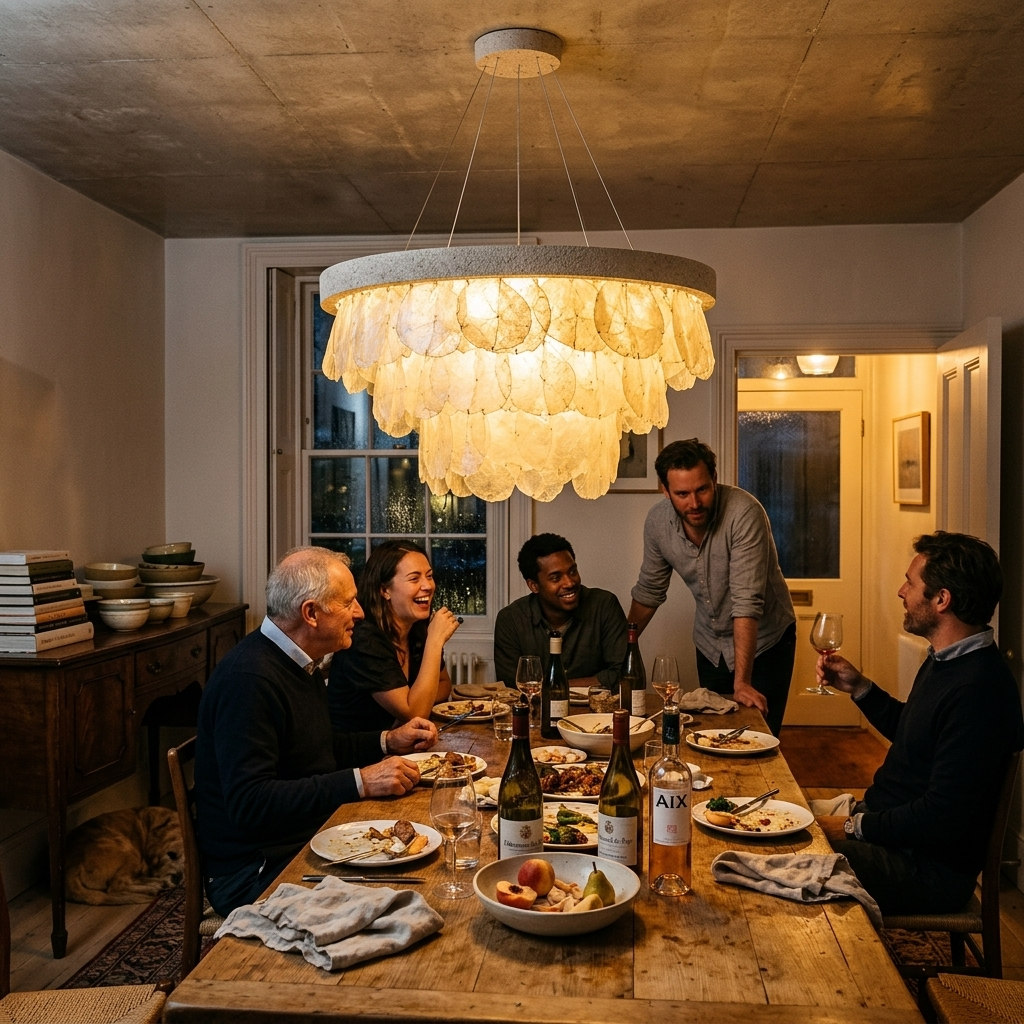 Neva Shell Layered Chandelier