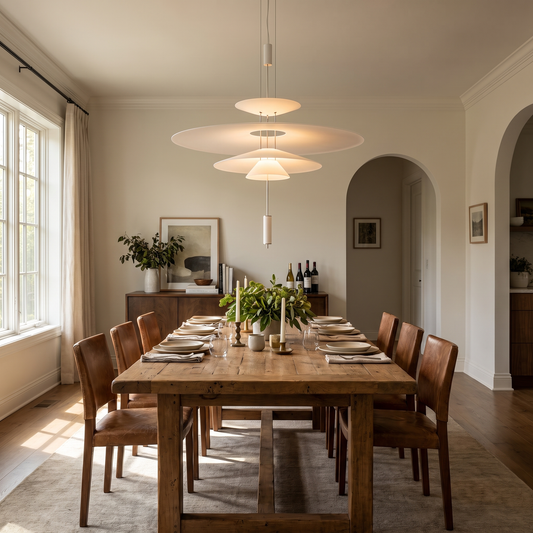 Luma Flamingo Stacked Disc Chandelier