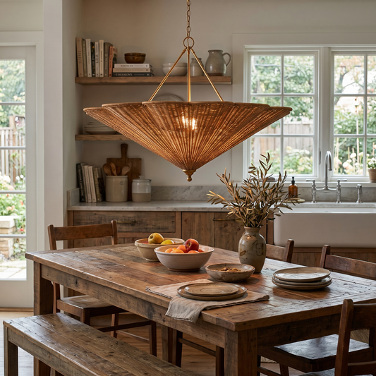 Soleil Rattan Umbrella Pendant