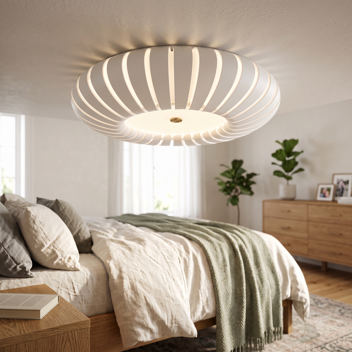 Cove Ribbed Flush Mount