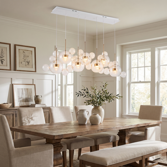 Cove Bubble Linear Chandelier