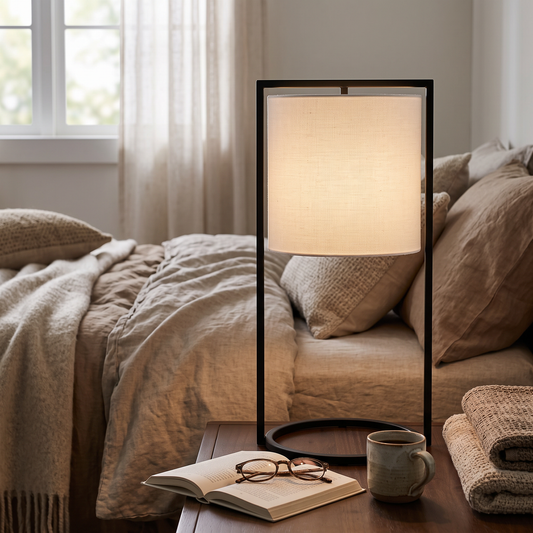 Frame Matte Black Table Lamp