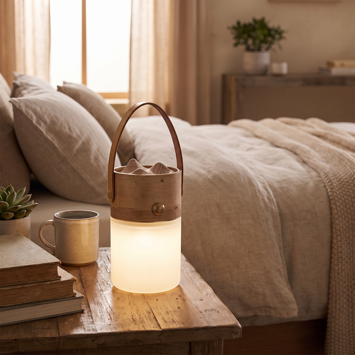 Wander Leather Handle Table Lamp