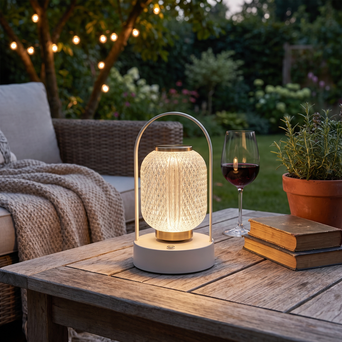 Crystal Portable Table Lantern