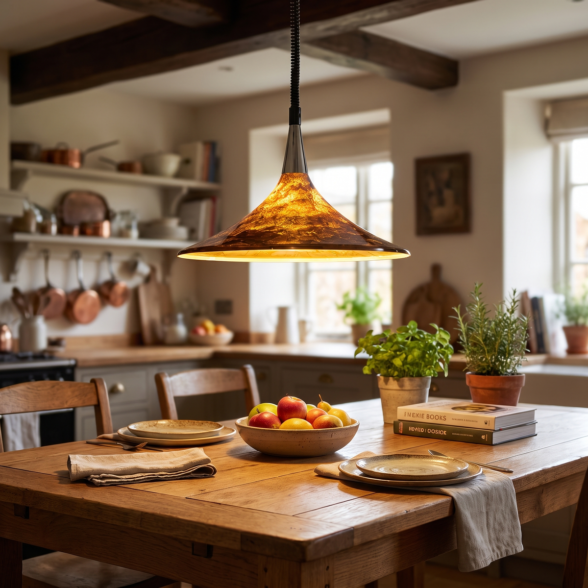 Arden Amber Pendant Light
