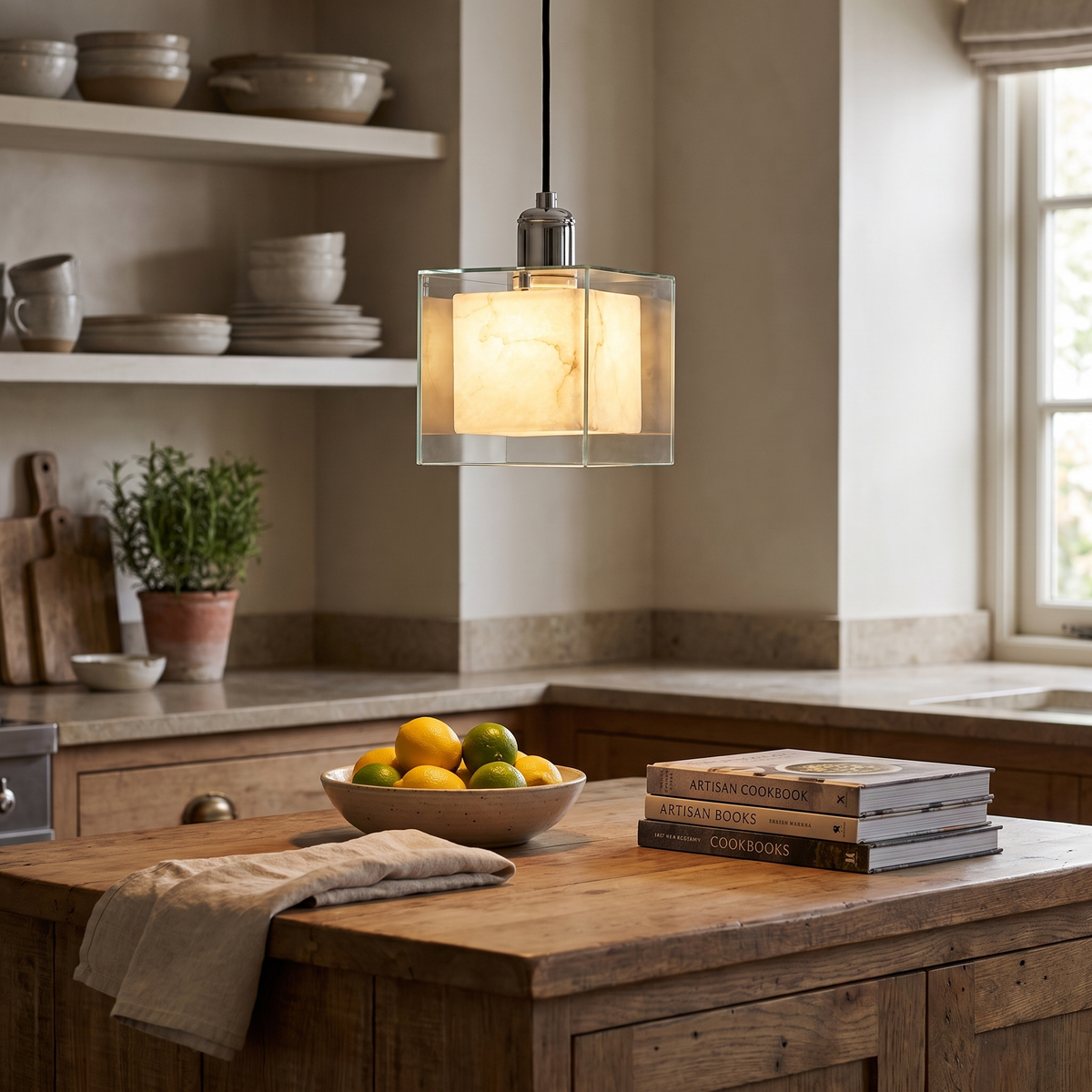 Noma Cloud Stone Pendant Light