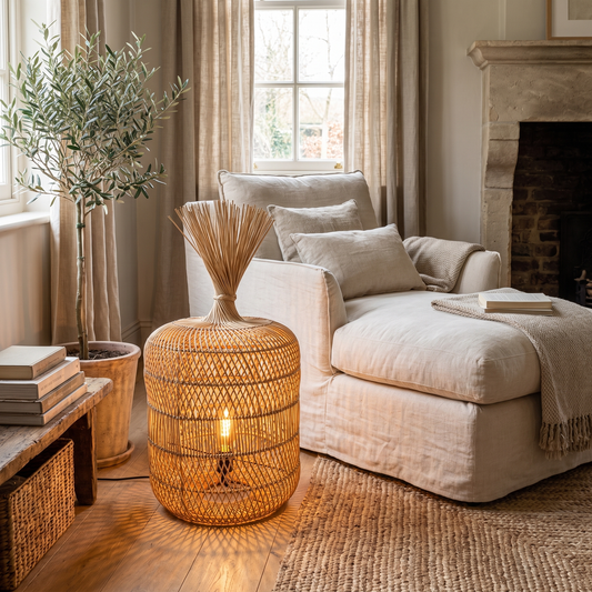 Wabi Rattan Floor Lamp