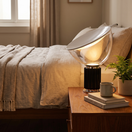 Dome Glass Saucer Table Lamp