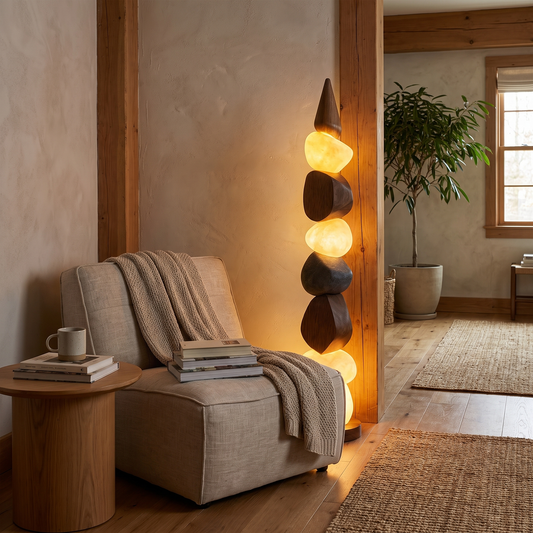Pebble Stack Floor Lamp