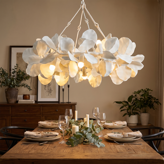 Sculpted Petal Chandelier