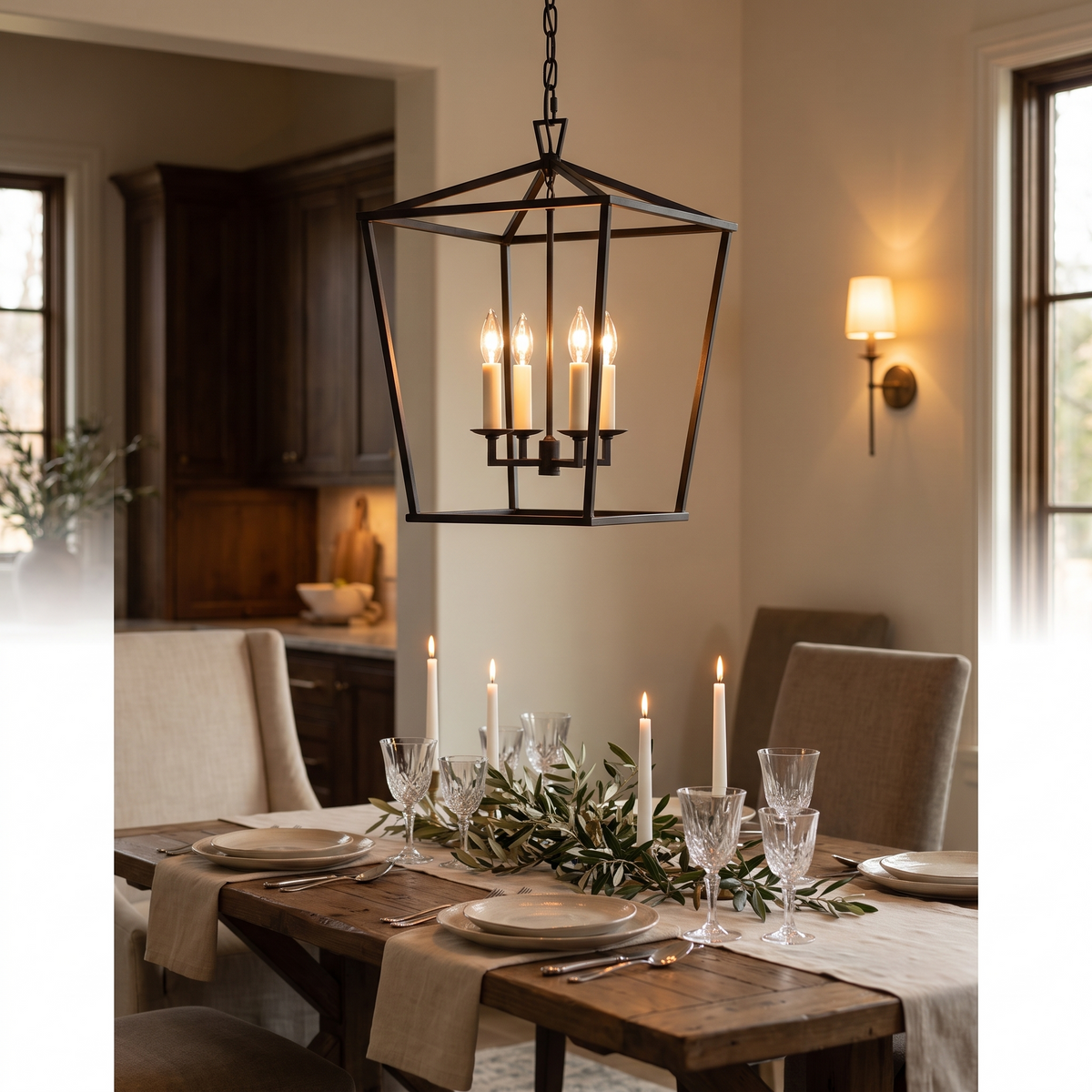 Daven Square Lantern Chandelier