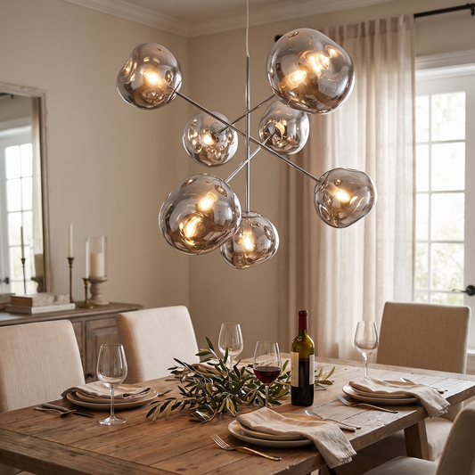LAVA Orb Melt Chandelier