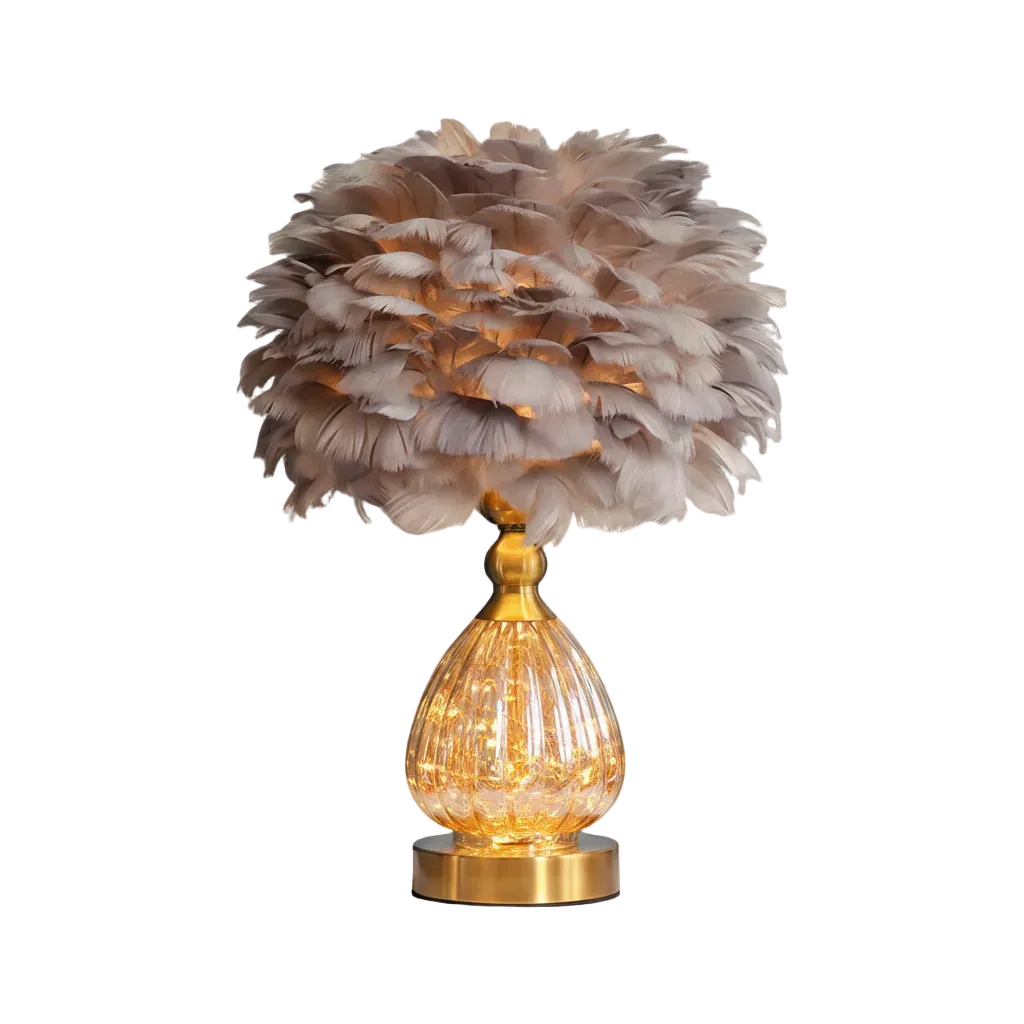 Plume Feather Table Lamp