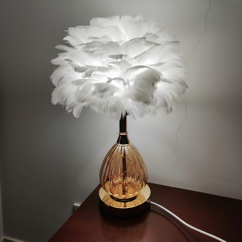 Plume Feather Table Lamp