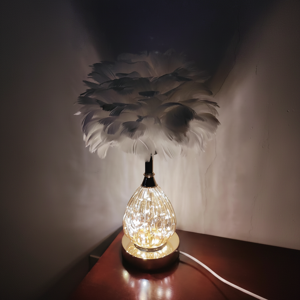 Plume Feather Table Lamp