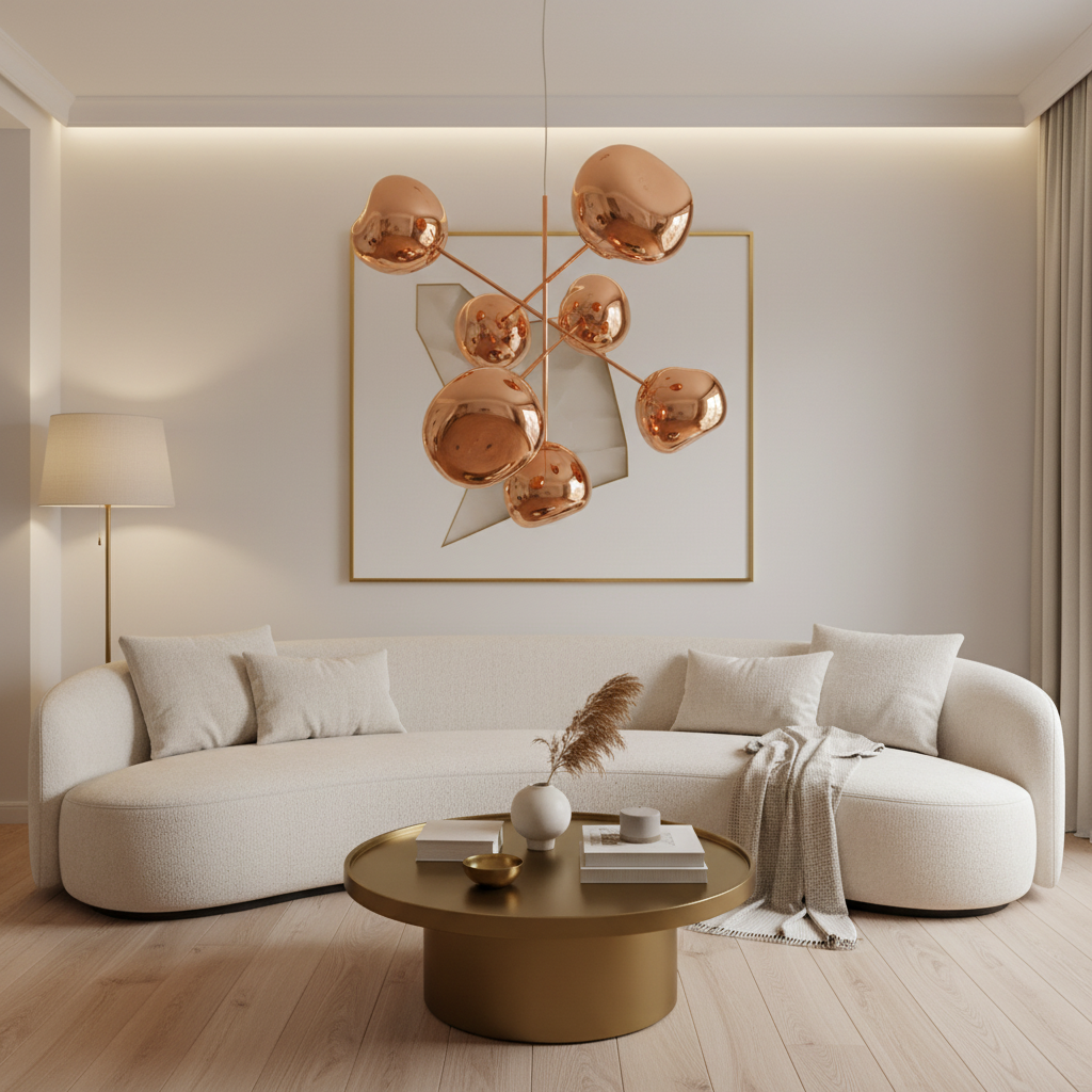 LAVA Orb Melt Chandelier