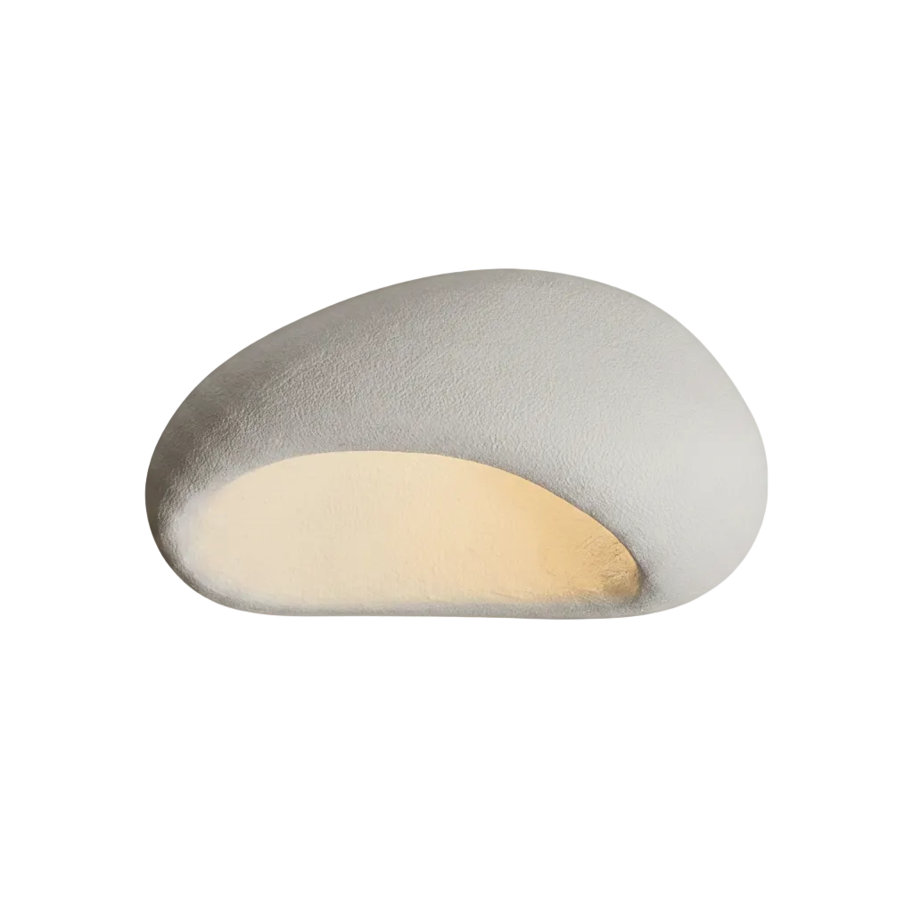 Pebble Plaster Flush Mount Ceiling Light