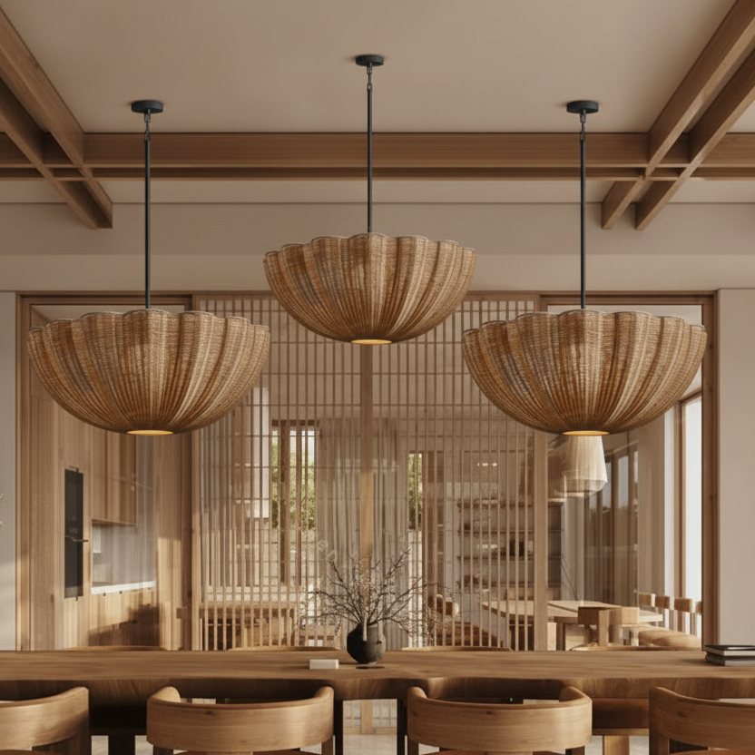 Soleil Rattan Pendant