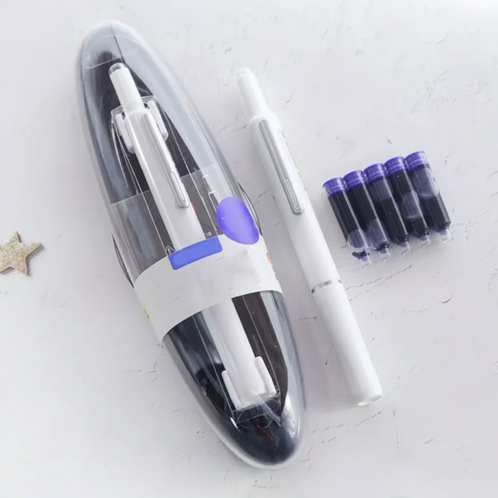 Smooth Writing Retractable Ergonomic Fountain Pen Office