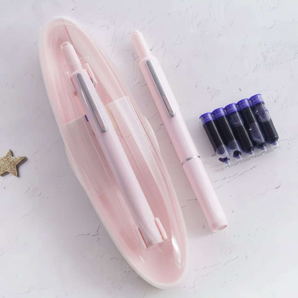 Smooth Writing Retractable Ergonomic Fountain Pen Office